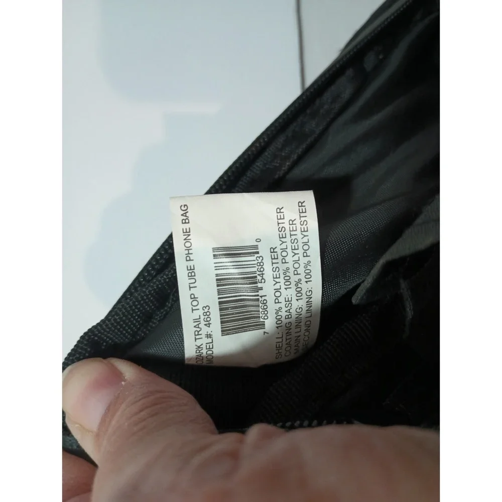 Ozark Trail Bicycle Top Tube Phone Bag Frame Mount Touch Screen Case Pack 4683